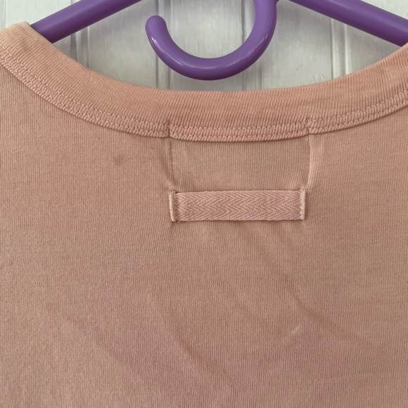 Super Rare Y2K Vintage Juicy Couture Tee Hotel Medium Peach Pink Glamorous USA - Picture 5 of 5